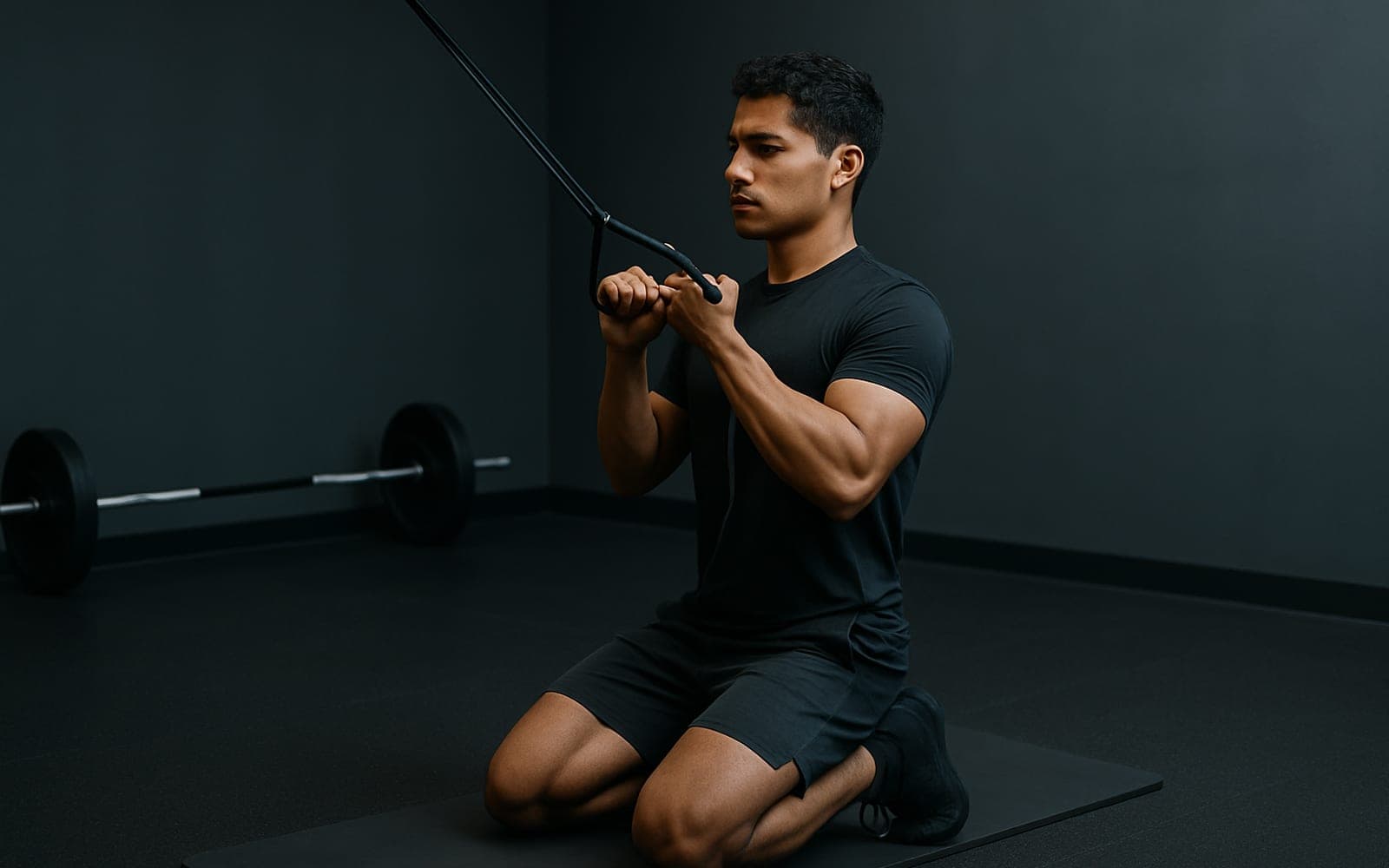 Band Pulldown — working position