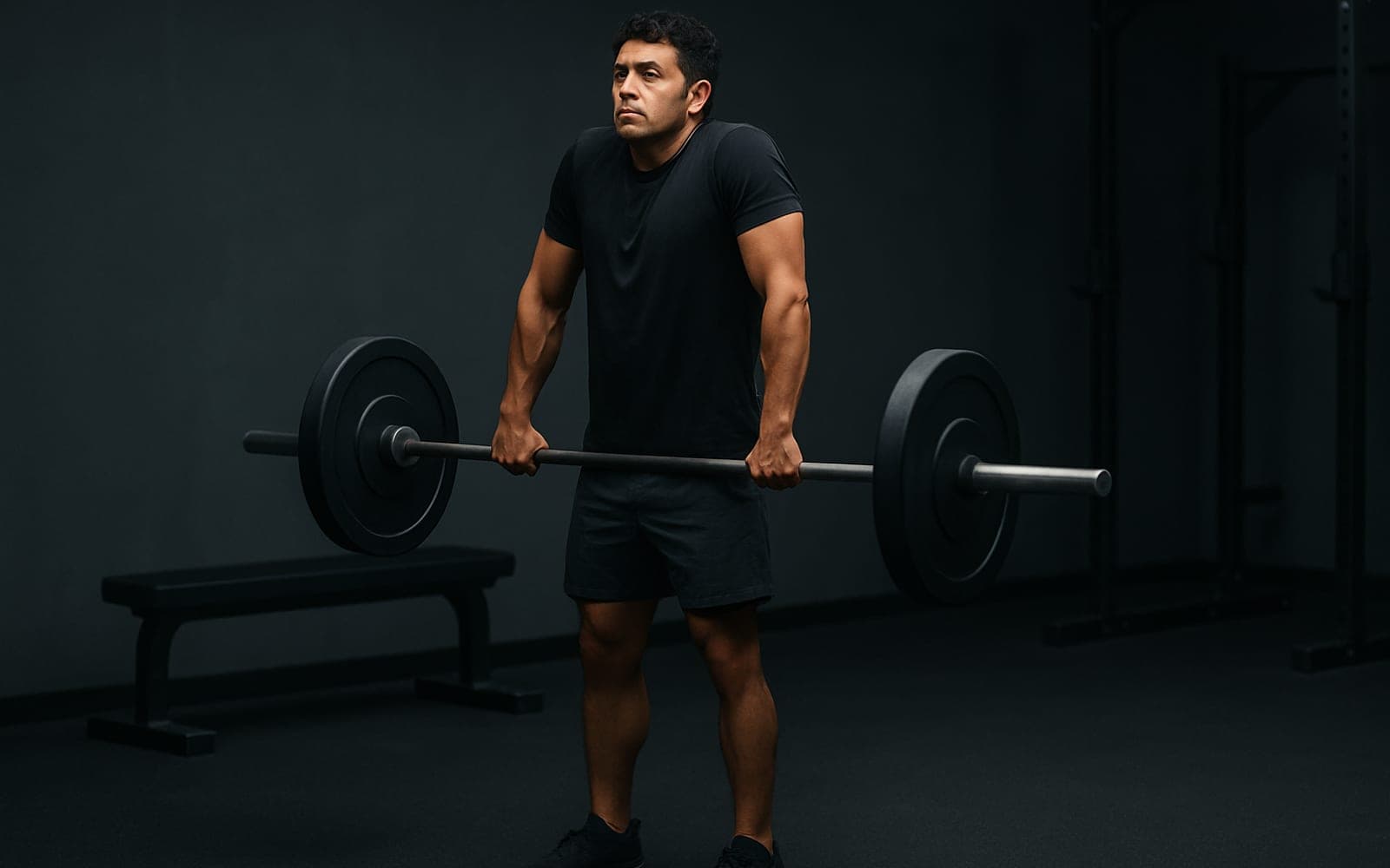 Barbell Shrug — working position