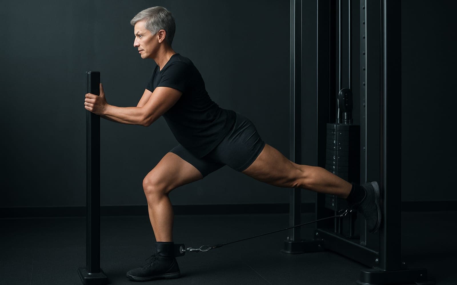 Cable Glute Kickback — working position