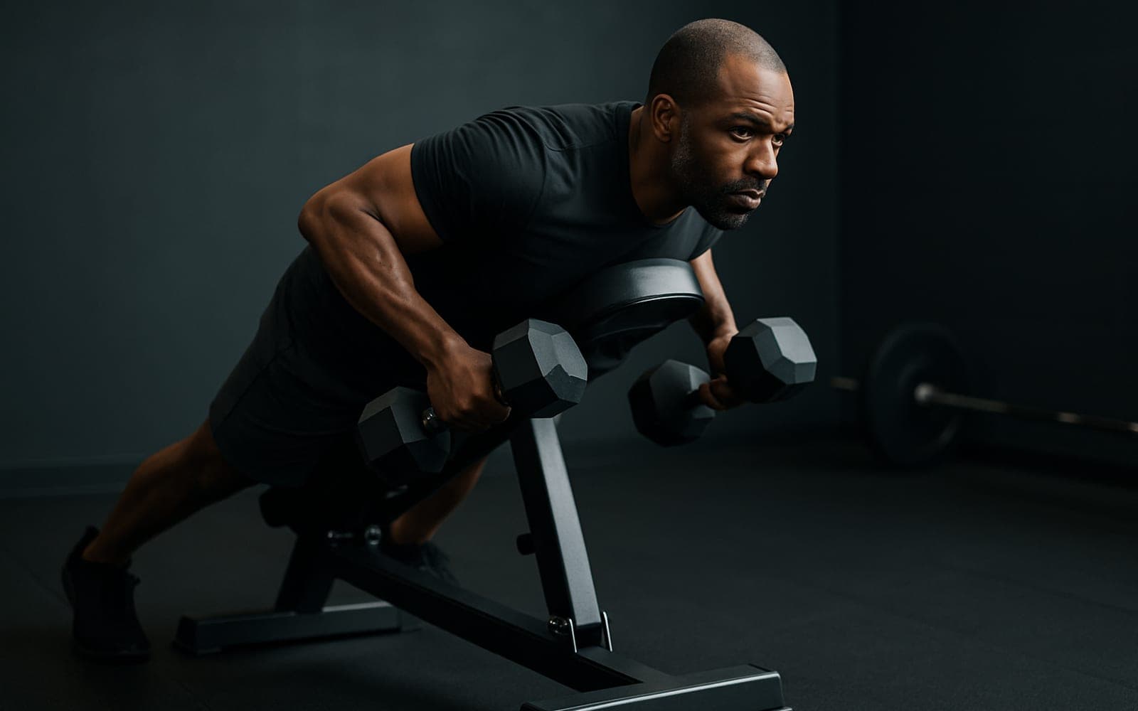 Chest-Supported Row — working position