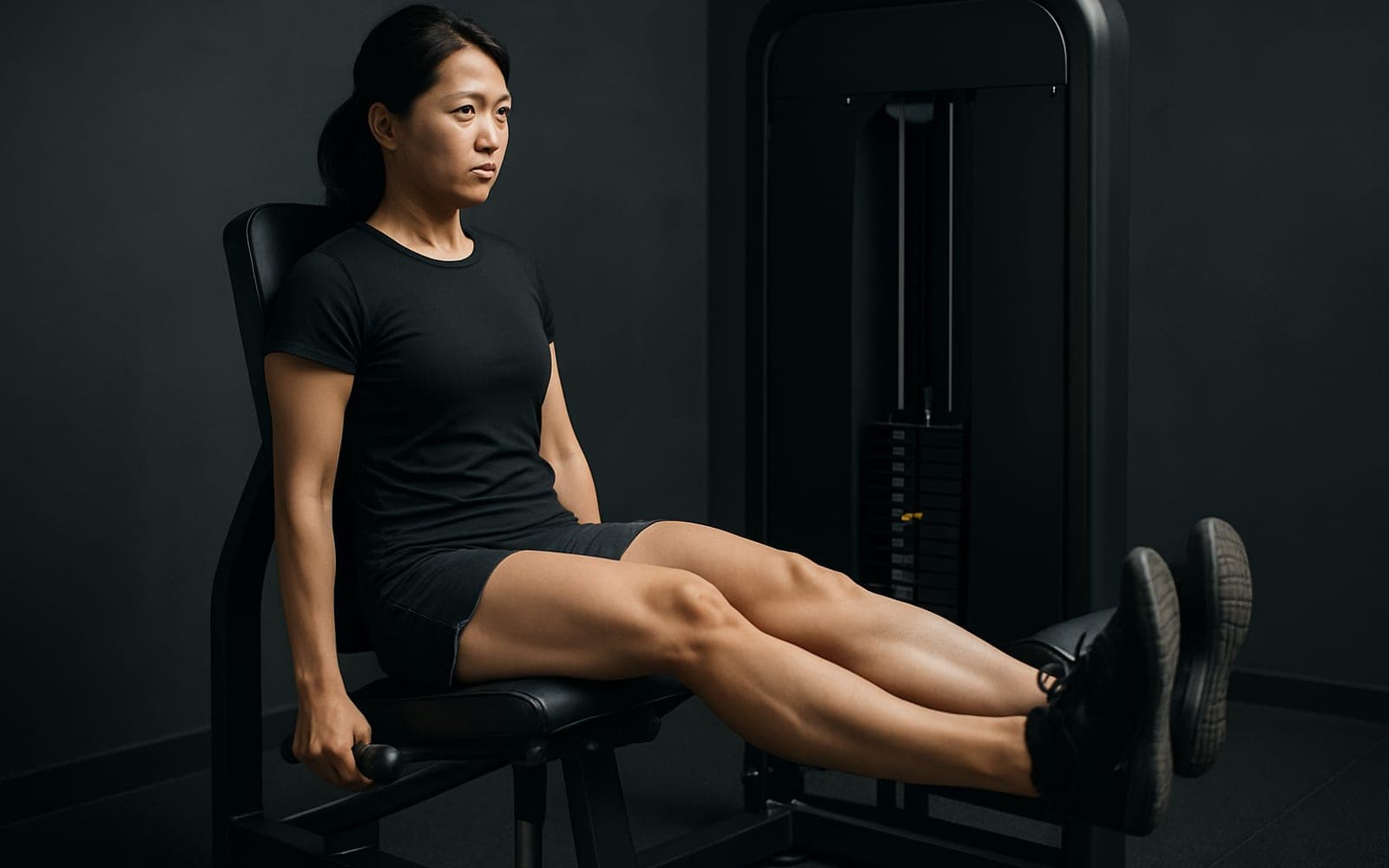 Leg Extension — the working position of the movement
