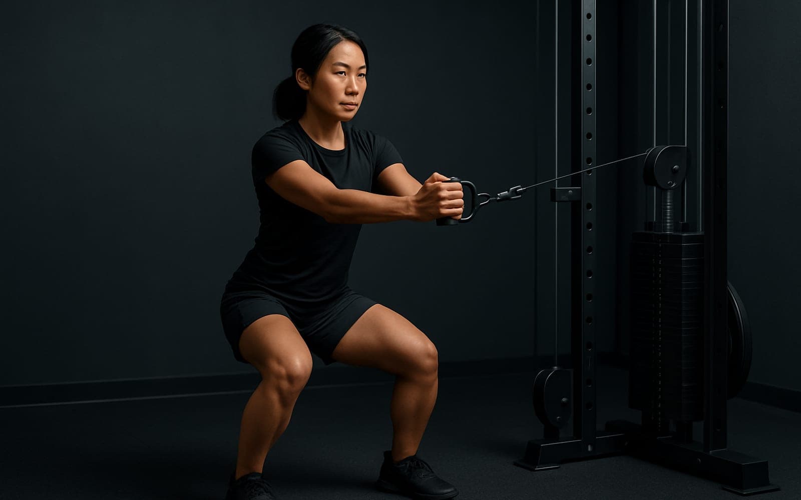 Pallof Press (Anti-Rotation) — working position