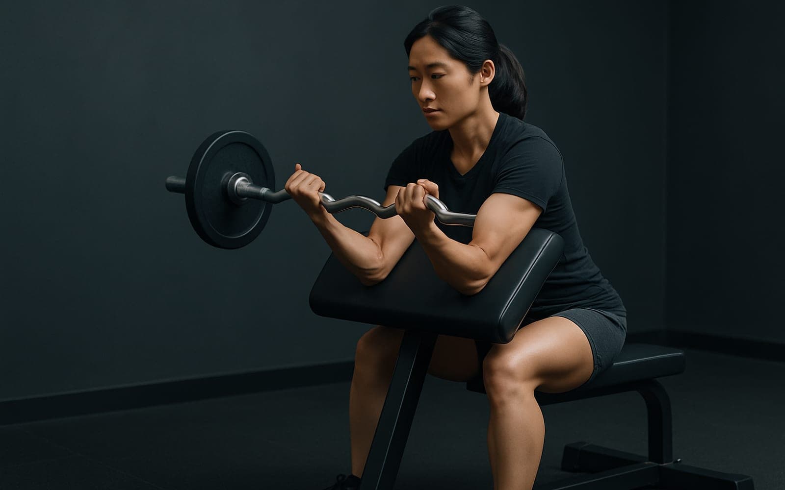 Preacher Curl — working position