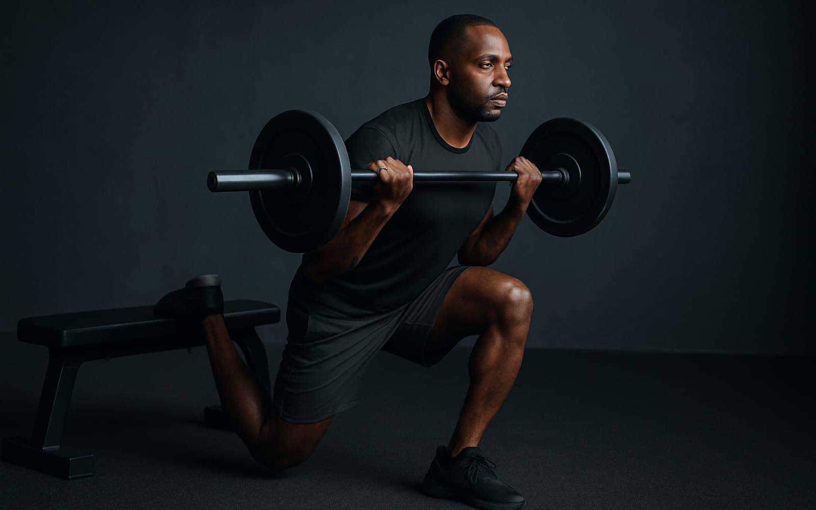 Bulgarian Split Squat — working position